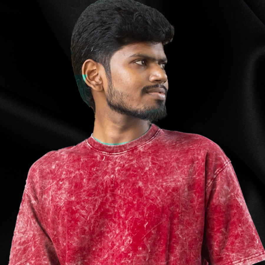 Acid wash over size T - Shirt